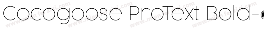 Cocogoose ProText Bold字体转换